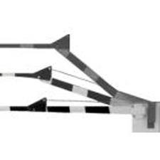 Door King 1601-610 | Barrier Gate Operator Folding Arm Kit, Aluminum, Includes Cable Attachment Assembly, Pre-Crimped Eyelet, Locking Turnbuckle