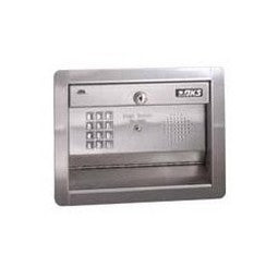 Door King 1812-087 | Telephone Entry And Access System, Classic, Full Duplex, Flush Mount, 11-Digit Dialing, 24 Volt Ac, 11.88" W X 4.5" D X 9.13" H, Stainless Steel Faceplate