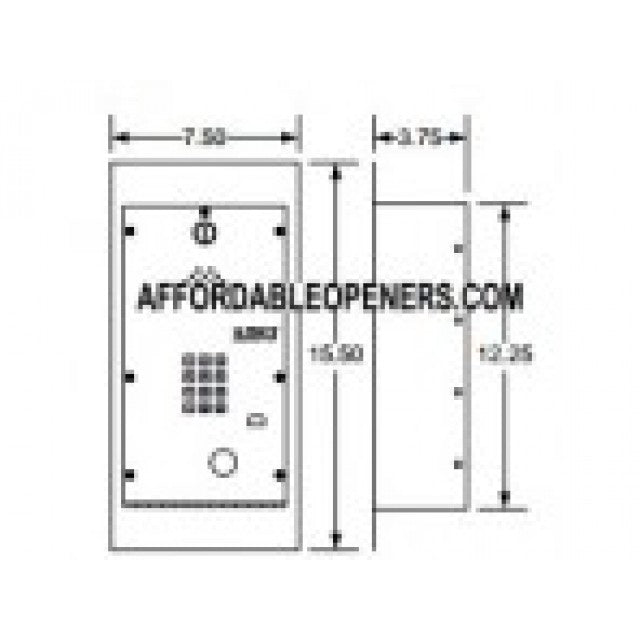 Door King 2600-418 | Baseplate For 9050, 9070, 9100