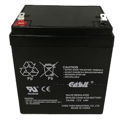 DSC BD4-12 | Intrusion Detection Battery, Sealed Lead Acid Battery, 12V, 4AH, Rechargeable
