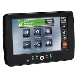 DSC HS2TCHPBLK N | 7-Inch Full Color Touchscreen Alarm Keypad With Prox Support / Multiple Language Support, Hardwired