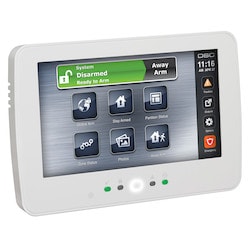 DSC HS2TCHPRO | Powerseries Pro White 7 Hardwired Touch Screen Keypad. Compatible With Hs3032 And Hs3128 Control Panels.