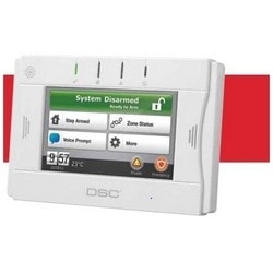 DSC WTK5504D | Touchscreen Arming Station, 2-Way, Wireless, Desk Stand Mount, Led Status Indicator, 6" Width X 1-1/4" Depth X 4" Height, With 4.8 Volt Ni-Mh Battery, Tamper Switch