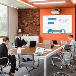 Da-Lite 28273 | Projection Screen, 16:10 Wide Aspect Ratio, 73-1/2" W x 46" H, 87" Diagonal
