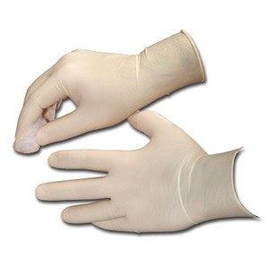 Dash Medical Gloves AP100S | AloePro Low Protein Latex Exam Gloves, Powder-Free, Small, 100 Gloves/Box