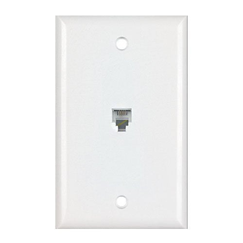 Datacomm Electronics 20-1512 | Color-Rite Phone Plate, Standard Size, White