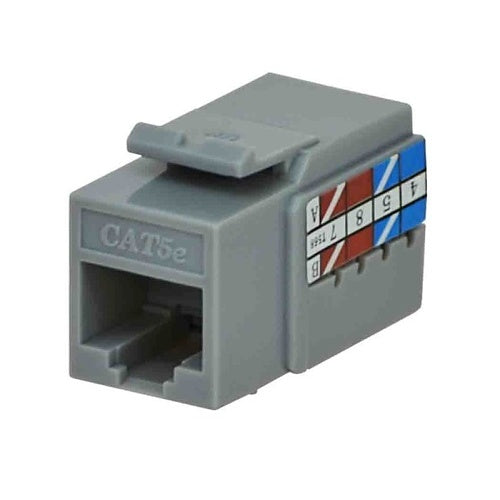Datacomm Electronics 20-3425-GY | Keystone Category 5e Jack, Gray