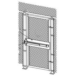 Detex Corporation GTPLKIT | Adjustable Gate Kit, Weatherized, With Gate Plate, Latch Protector, and Strike Latch Receiver Bracket