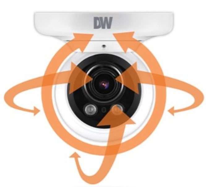 Digital Watchdog DWC-MPVA5WIAT | 5 Megapixel Network Vandal Ball Camera IVA+ with 2.7-13.5mm Lens
