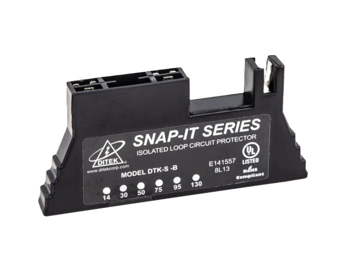 Ditek DTK-SL130B | 130v - 66 Block Snap On Protection with Diagnostic LED for Analog Circuits