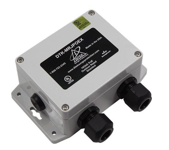 Ditek DTKMRJPOEX | PoE Surge Protector for Outdoor Applications