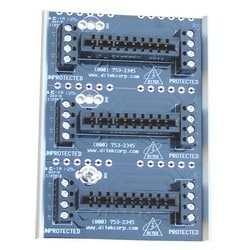 Ditek DTK-3MB | Three Module Snaptrack-Type Base For 2Mhlp Series