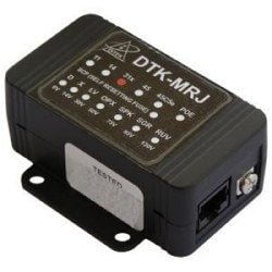 Ditek DTK-MRJ31XSCPWP | Control Panel Dialer Protector - Rj45 Mod Jack For Rj31X Dialer Circuits, With Patch Cord. 150 Ma Self Resettable Fuse