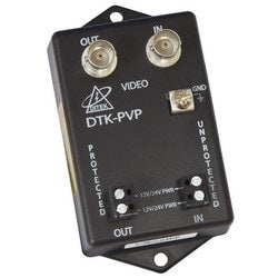 Ditek DTK-PVP27B | Fixed Camera Protection, 12/24Vdc Power - Bnc Coax Video In/Out, 2.8V Clampsupports Hd-Cvi, Ahd, Hd-Tvi