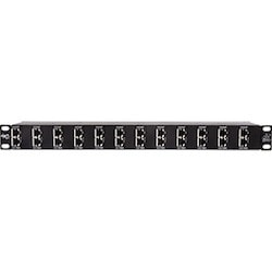 Ditek DTK-RM12EXTS | 12 Channel Rackmount Poe Extender Protector, 1U, Shielded Rj45 In/Out, 10Gbe