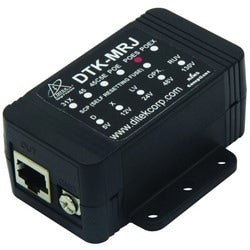 Ditek DTKMRJPOES | Shielded RJ45 Female In/Out PoE Surge Protector