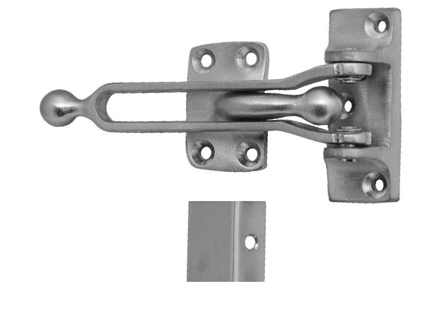 Don-Jo 1604-626 | Door Flip Guard, Brass, Satin Chrome