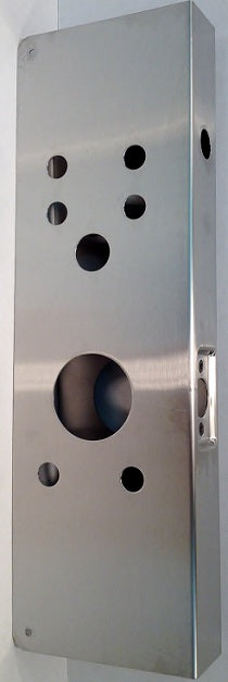 Don-Jo 26AD-PB-CW | Door Lock Wrap Around Plate, Polished Brass, For AD Series Locks