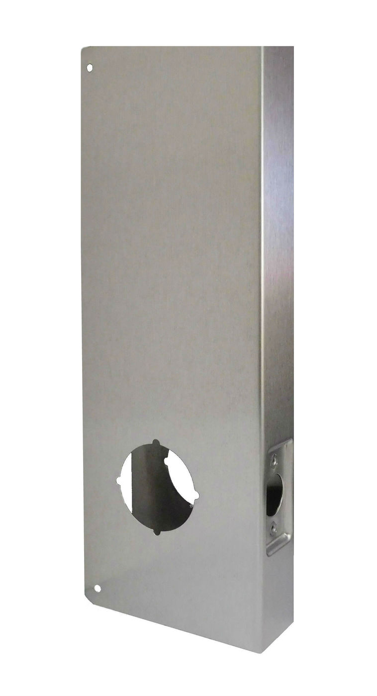 Don-Jo 4-BZ-CW | Door Lock Wrap Around Plate, 4-1/4" Width x 9" Height, Satin Bronze