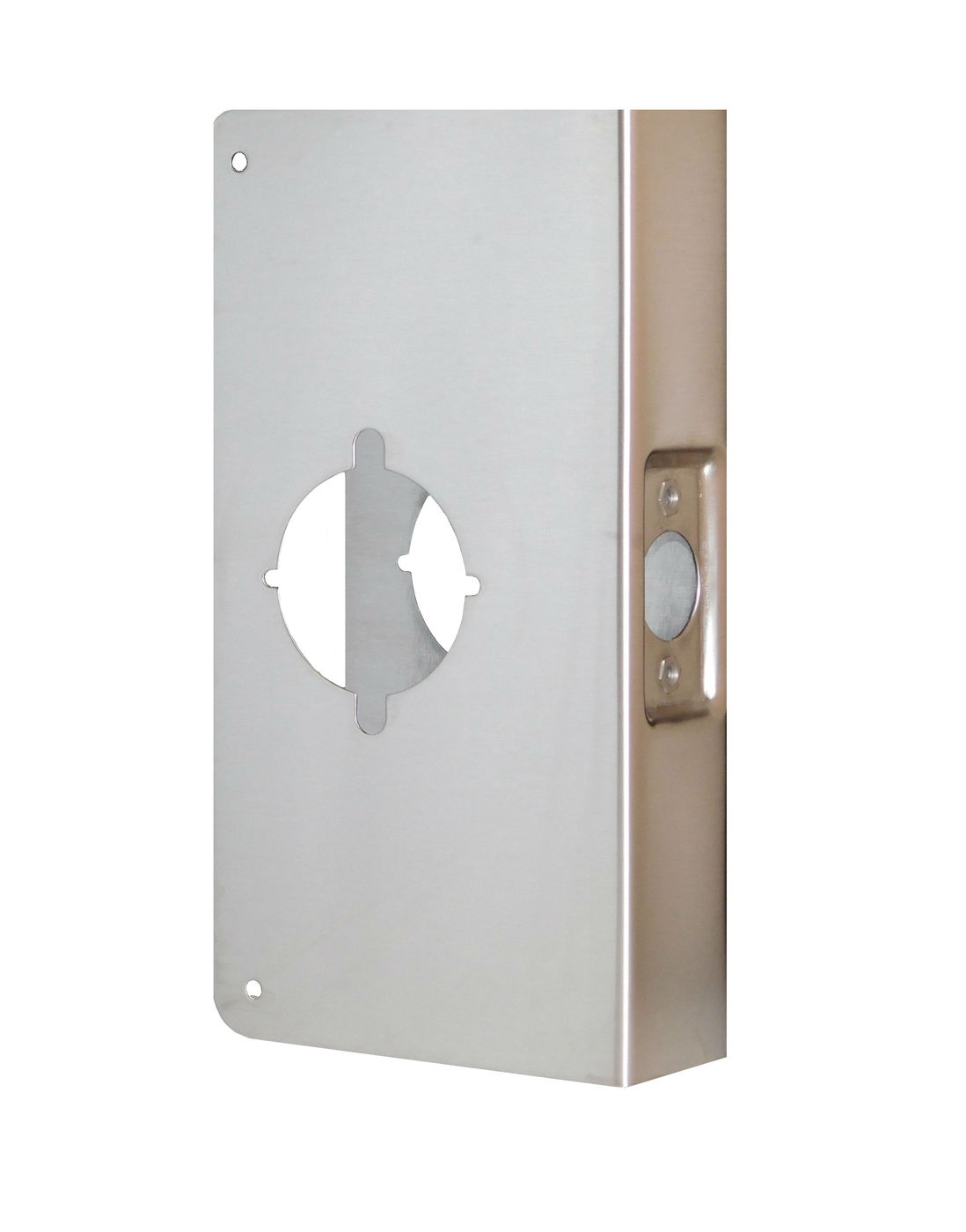 Don-Jo 9K-PB-CW | Door Lock Wrap Around Plate, 4-3/4" Width x 9" Height, Polished Brass