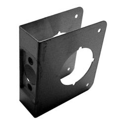 Don-Jo Mfg Inc 51-S-CW | Door Lock Wrap Plate, 4" W x 4-1/2" H, 2-3/8" Backset, 1-3/8" Door, 2-1/8" Hole, 22 Gauge, Stainless Steel