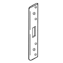 Don-Jo Mfg Inc FL-212W-SL | Security Strike Plate 1-Hole, 1-3/4" x 12", 13 Gauge Steel, Silver Coated, For Deadbolt/Key-In-Knob