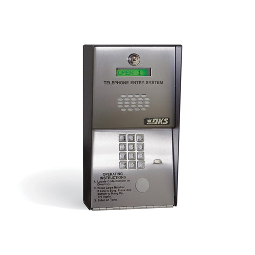 Door King 1802-082 | Telephone Entry System, Full Duplex, Hands-Free, 6 And 5-Digit Entry Code, Surface Mount, 16 Volt Ac, 20 Va, 6.5" W X 5" D X 12" Height