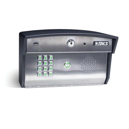 Door King 1812-096 | Telephone Entry System, Full Duplex, Surface Mount Curved, 16 Volt Ac, 20 Va, 10.88" W X 6" D X 7.38" H, With 500 Event Transaction Buffer