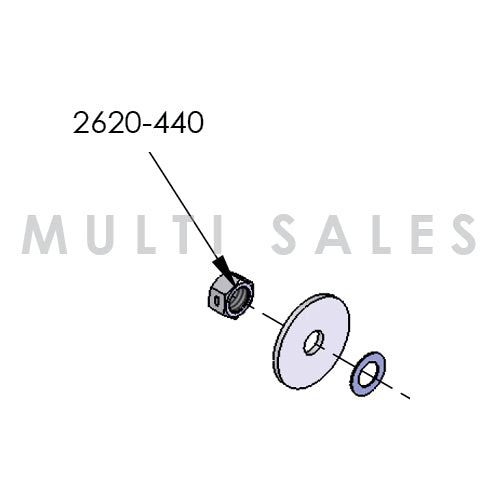 Door King 2620-440 | Nut Hex 1/2-13 Gr8
