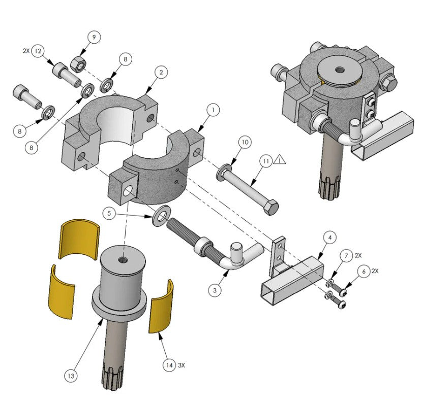 Door King 6500-400 | Sub Assy-Hub 1/2 HP