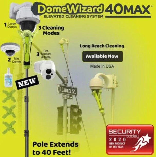 Dotworkz DW-PKG-40-CF | DomeWizard 40ft Max Elevated Cleaning System with Multiple Cleaning Modes