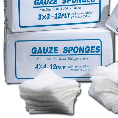 Dukal LLC 4122 | Non-Sterile Gauze Sponges 12-Ply, 4