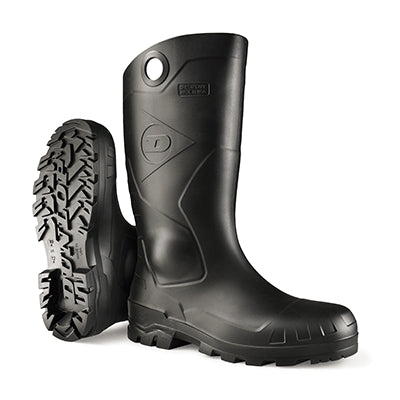 Dunlop Protective Footwear Usa 86776-09 | Chesapeake PVC Boots 14", Steel Toe, Black, Size 9