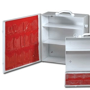 Durham Manufacturing Co 535-43 | Industrial First Aid Cabinet, 4 Fixed Shelves, Side Door