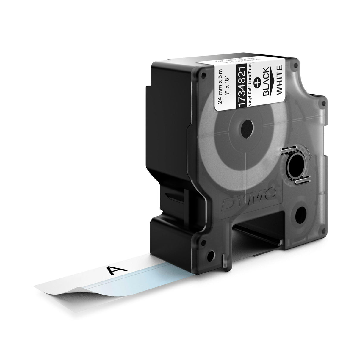 Dymo Corporation 1734821 | Industrial Self-Laminating Labels for Rhino 6000+, 24mm, Black on White