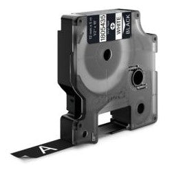 Dymo Corporation 1805435 | Label Tape Indoor/Outdoor 1/2" Width, Vinyl, Black