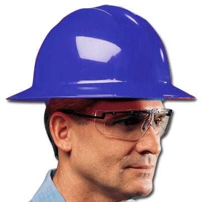 E.d. Bullard Company 33KBR | Classic Full Brim Hard Hat, 6-Point Flex Gear Ratchet Suspensionn, Blue