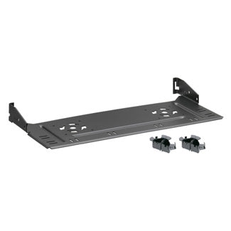 Leviton E2XHD-CMB | e2XHD Rear Cable Manager for Angled Panel, with fiber storage rings (four quarter-round rings)