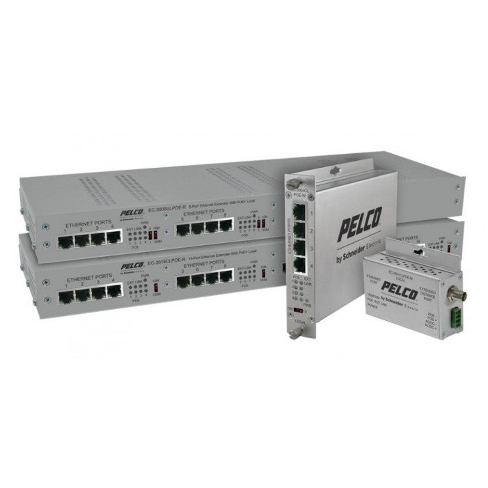 Pelco EC-3016CLPOE-R | EC-3000C/U Series EthernetConnect Extender
