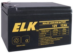 Elk Products Inc. ELK-12120 | Sealed Lead Acid Battery, 12 V 12Ah