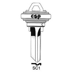 ESP Lock Products Llc PLN SC1-250 BR A BULK | Schlage Brass Key Blank, Model PLNSC1-0000 (Each = 1 Key Blank)