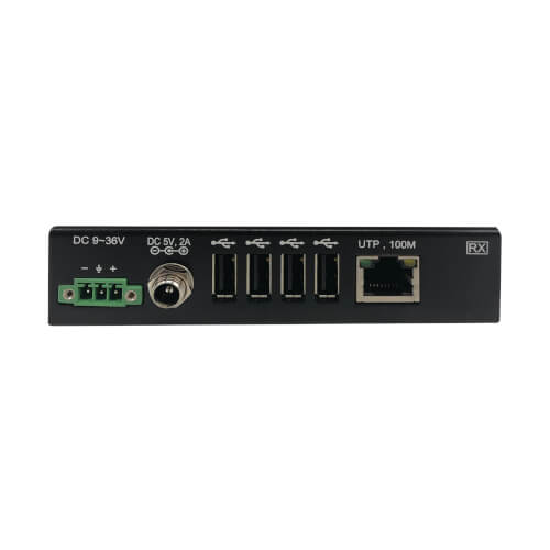 Eaton Power Quality B203-104-IND-ER | 4-Port Industrial USB over Cat6 Extender, ESD Protection, PoC - USB 2.0, Mountable, 330 feet
