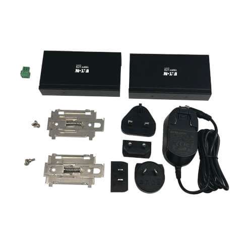 Eaton Power Quality B203-104-IND-ER | 4-Port Industrial USB over Cat6 Extender, ESD Protection, PoC - USB 2.0, Mountable, 330 feet