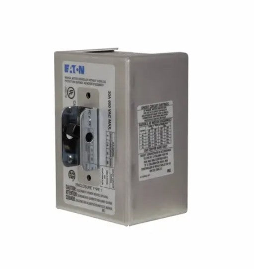Eaton Power Quality B330AGD | 3-Phase Manual Motor Control Switch, 120 to 600 VAC, 30 A, 7-1/2 hp, 15 hp, 20 hp Power Rating