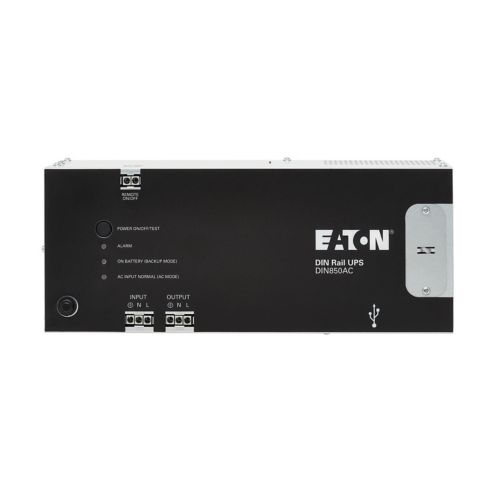 Eaton Power Quality DIN850AC | 850VA 510W 120V AC DIN Rail Industrial UPS - Hardwire Input/Output