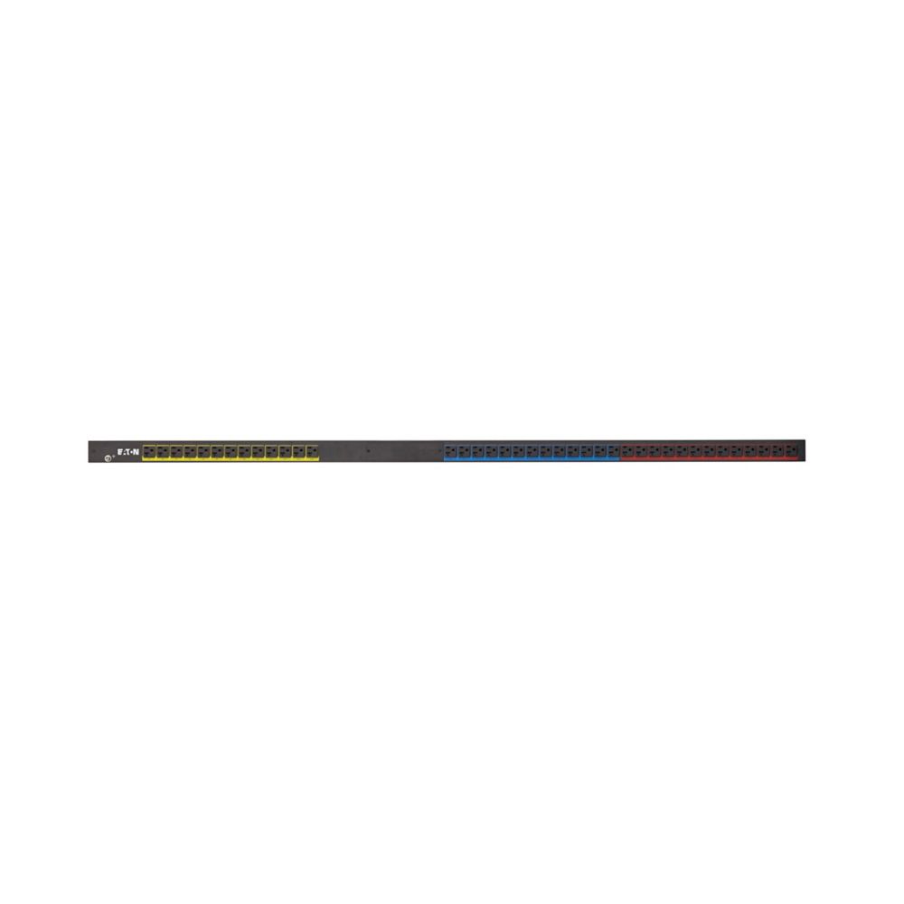 Eaton Power Quality EBA309-10 | Basic Rack PDU, 0U, L21-20P Input, 5.76 KW Max, 120/208V, 16A, 10 Ft Cord, Three-Phase, Outlets, (39) 5-20R