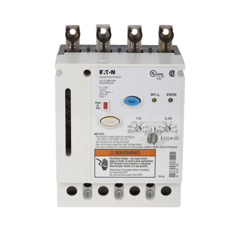 Eaton Power Quality ELEBN4125G | Molded Case Circuit Breaker Accessory Earth Leakage Module