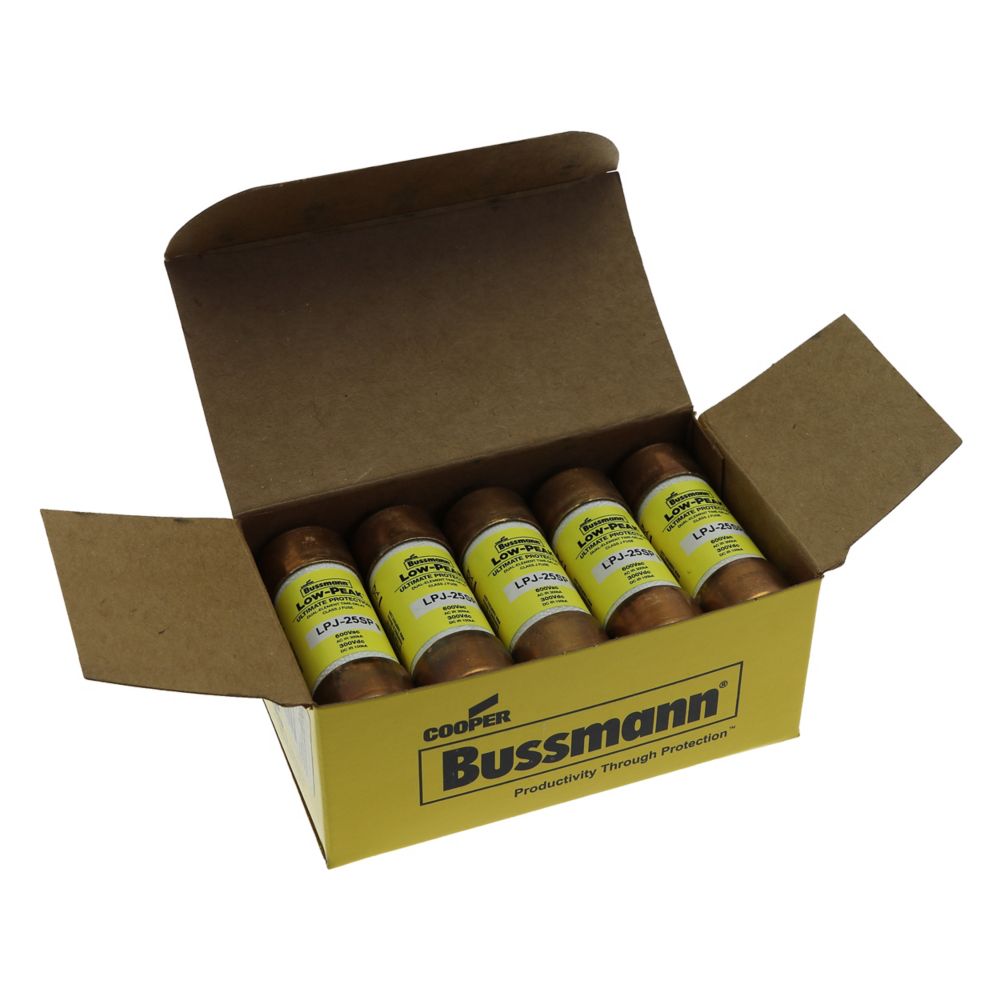 Eaton Power Quality LPJ-25SP | Bussmann Series Lpj Fuse, Bussmann Series Class J Fuse, LPJ, Time-Delay, Dual-Element Current Limiting Fuse