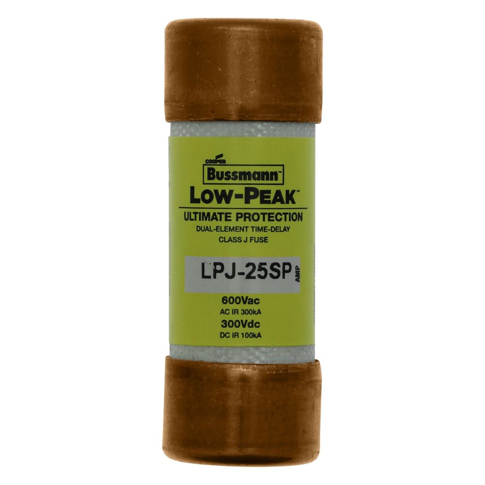 Eaton Power Quality LPJ-25SP | Bussmann Series Lpj Fuse, Bussmann Series Class J Fuse, LPJ, Time-Delay, Dual-Element Current Limiting Fuse