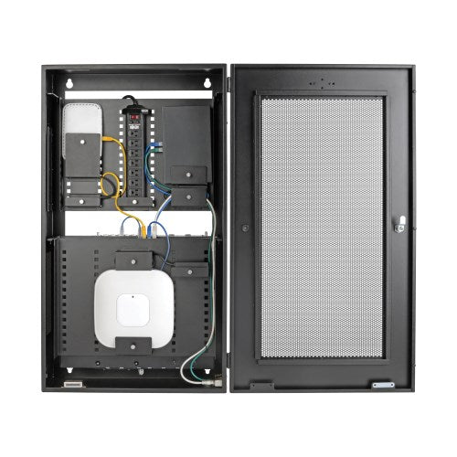 Eaton Power Quality SRWF6UMOD | SmartRack 3U Low-Profile Vertical-Mount Switch-Depth Wall-Mount Structured Wiring Enclosure